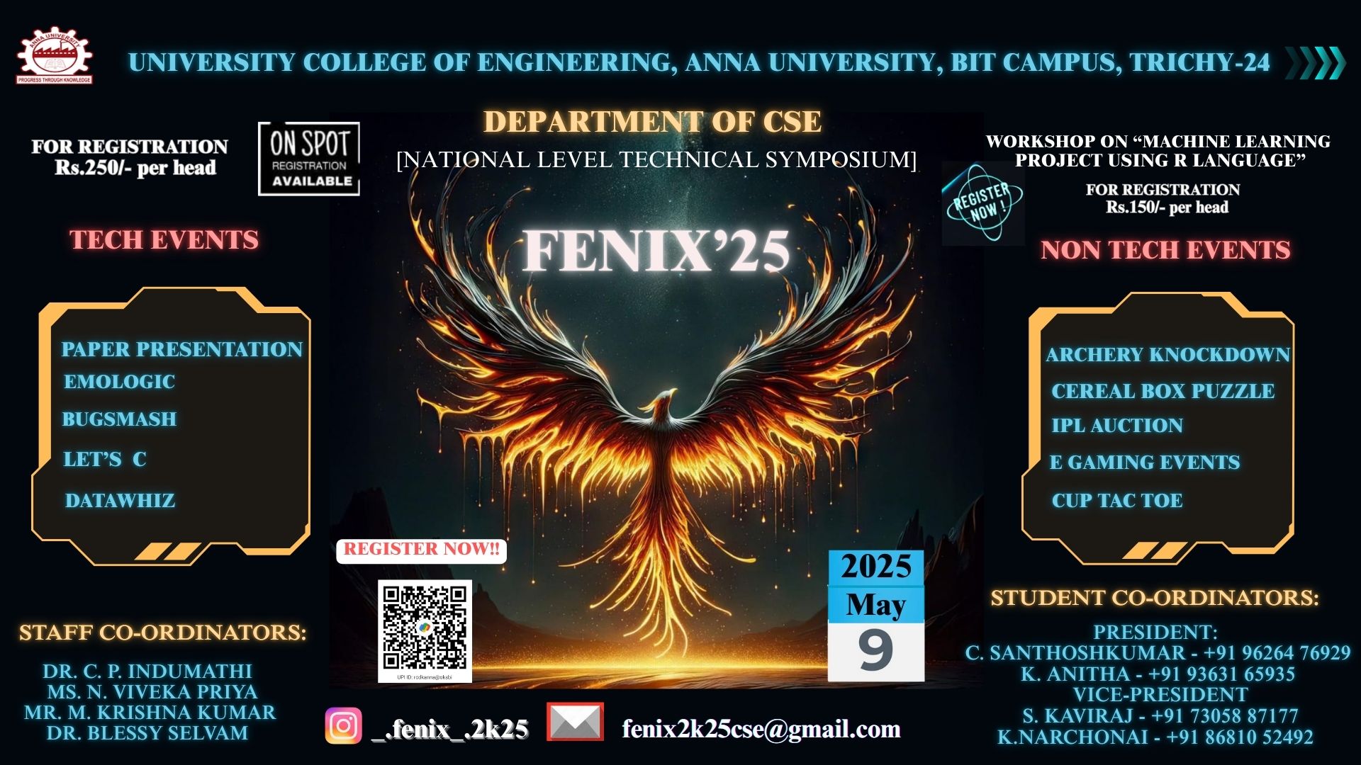 Fenix 2K25 Event Poster